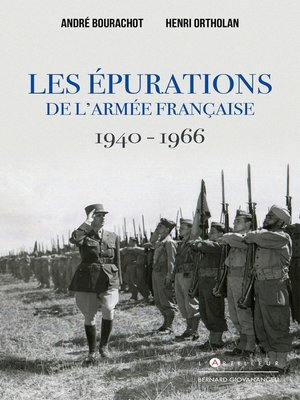 cover image of Les épurations de l'armée française 1940--1966